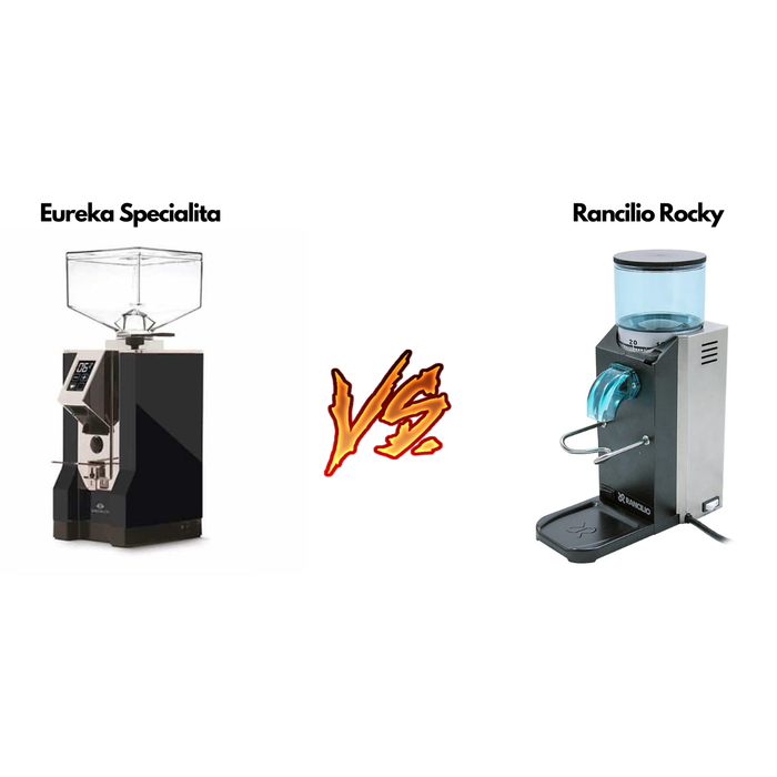 Eureka Specialita vs Rancilio Rocky Blog Image