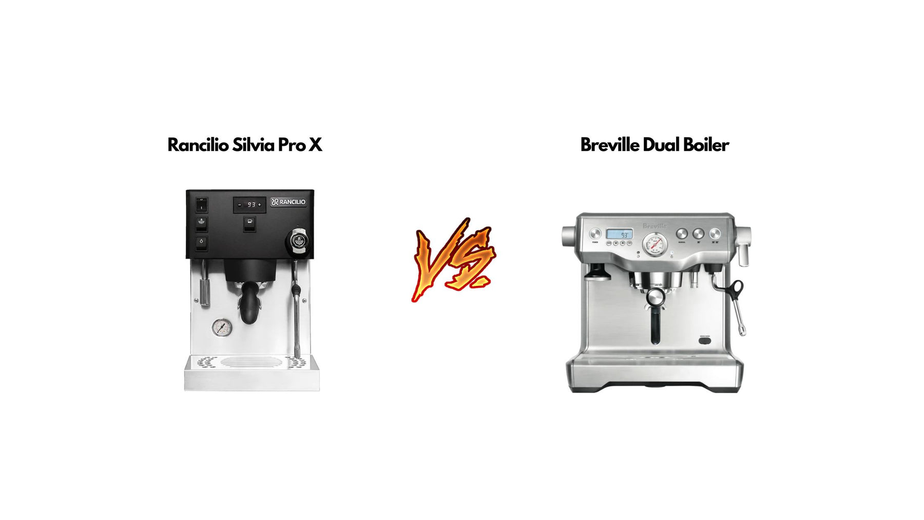 Rancilio Silvia Pro X vs Breville Dual Boiler Blog Image