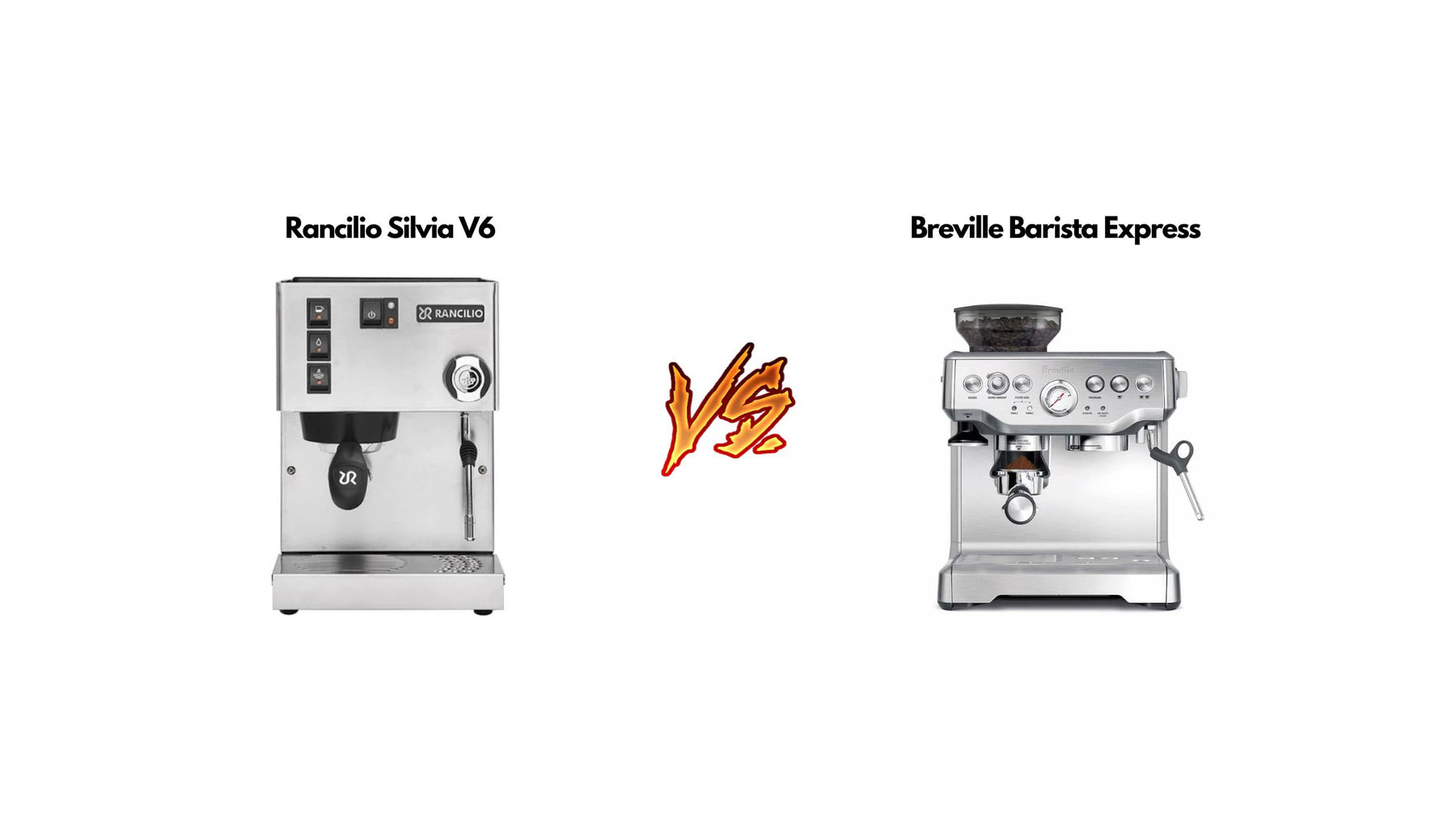 Rancilio Silvia V6 vs Breville Barista Express Blog Image