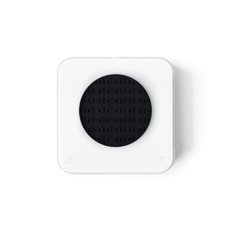 Acaia Pearl Model S 2022 Model White Top View Staged