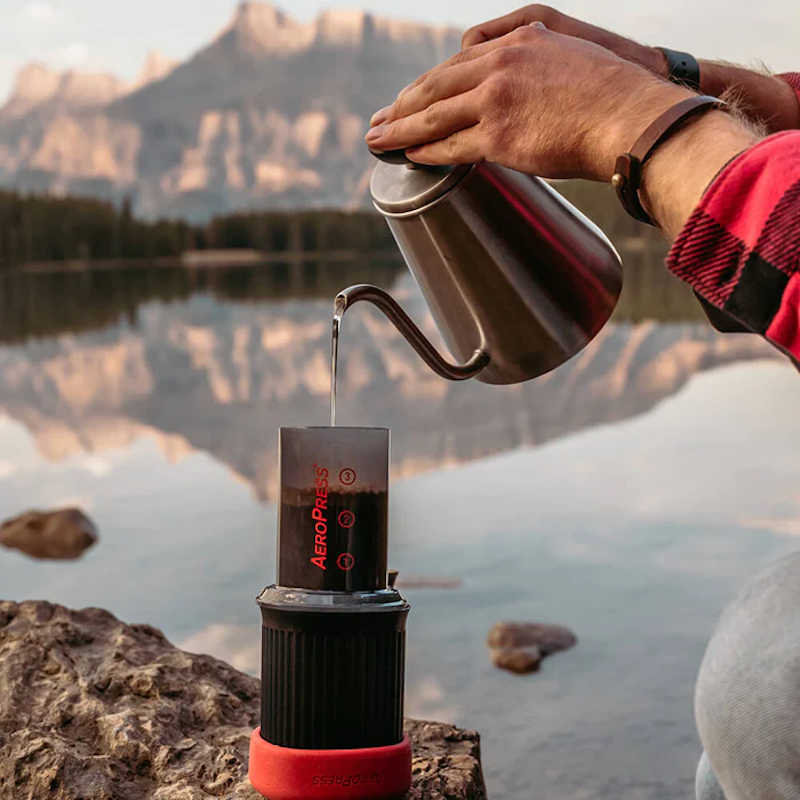 AeroPress Go Coffee Maker Pouring Shot