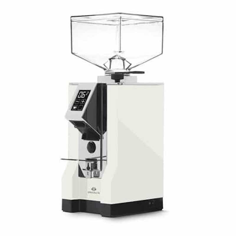 Eureka Mignon Specialita Electric Coffee Grinder White Oblique View