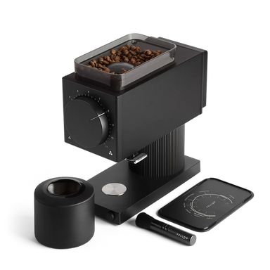 Fellow Ode Brew Gen 1 Electric Coffee Grinder Black Oblique View