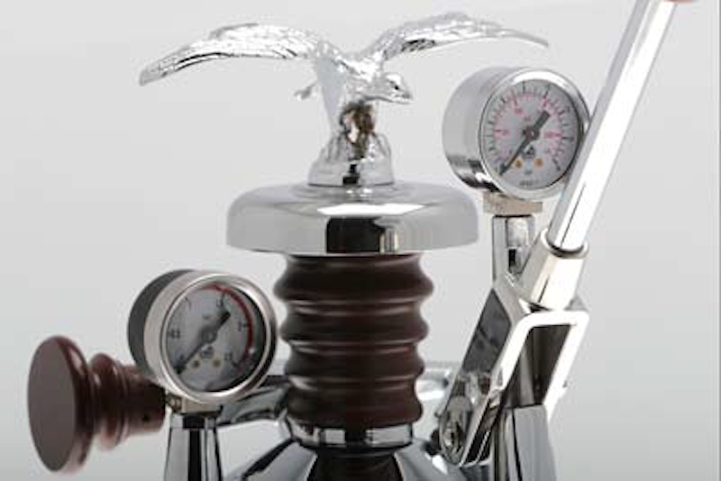 La Pavoni Esperto Abile Lever Coffee Machine Eagle Close Up