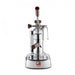 La Pavoni Europiccola Lusso Chrome Wood Front View