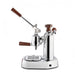 La Pavoni Europiccola Lusso Chrome Wood Side View