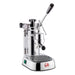 La Pavoni Professional Lusso Chrome Black Oblique View