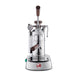 La Pavoni Professional Lusso Chrome Wood Front View