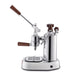 La Pavoni Professional Lusso Chrome Wood Side View