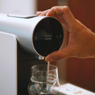 Morning Coffee Pod Machine White Staged View