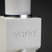 Varia VS3 Electric Grinder White Logo Close Up View