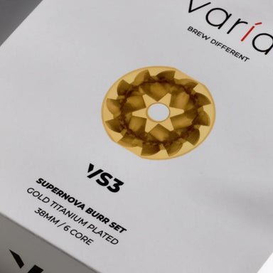 Varia VS3 Titanium Coated Supernova Burr - Gold Box Close up